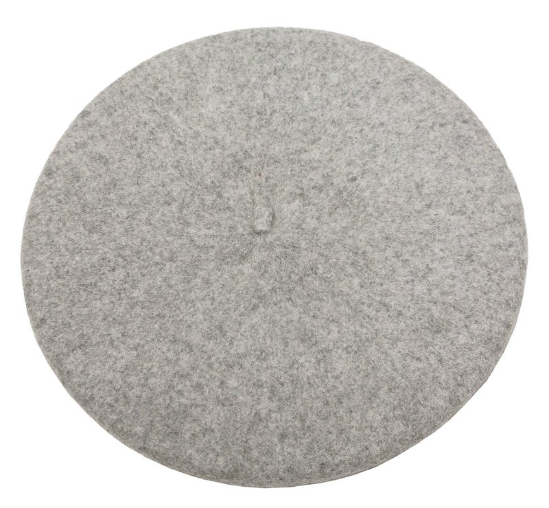 Wheebo Wool Beret Hat,Solid Color French Style Winter Warm Cap for Women Girls (Ashy Gray) - Image 3